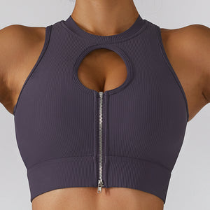 Women's Sport Bra | Women's Zipper Sport Bra | BeautyLand